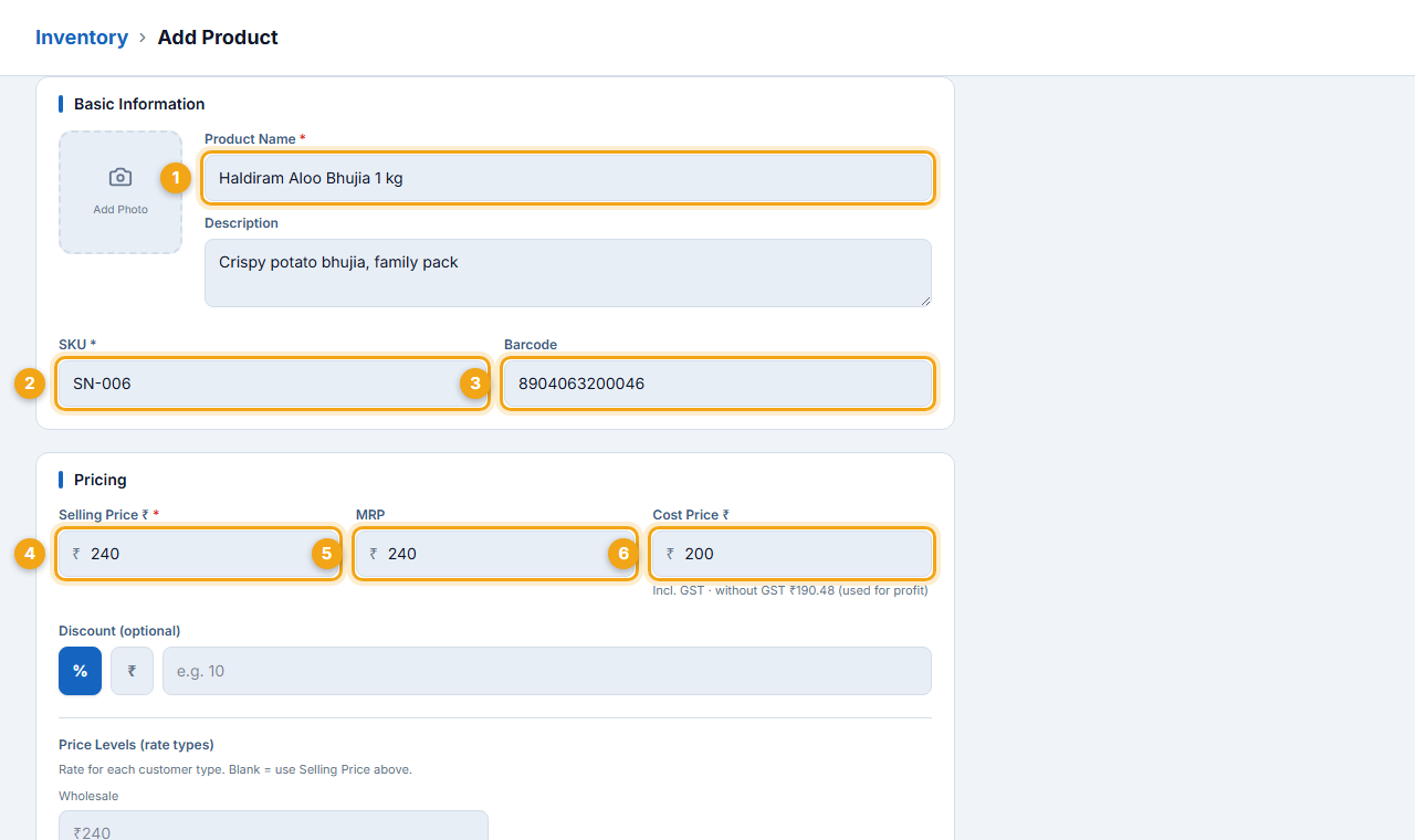 Basic information and pricing