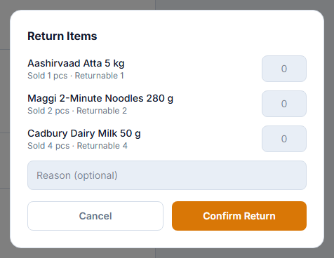 Return Items