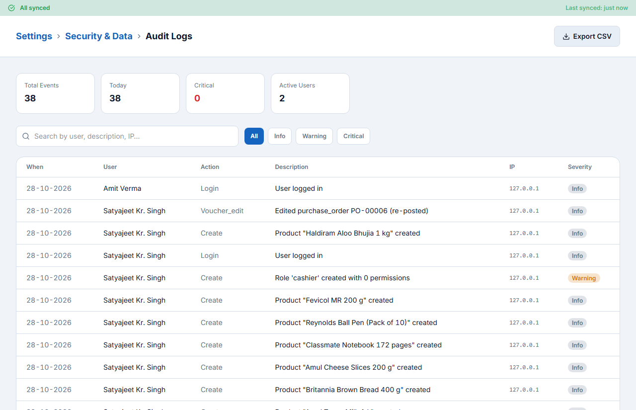 Audit Logs