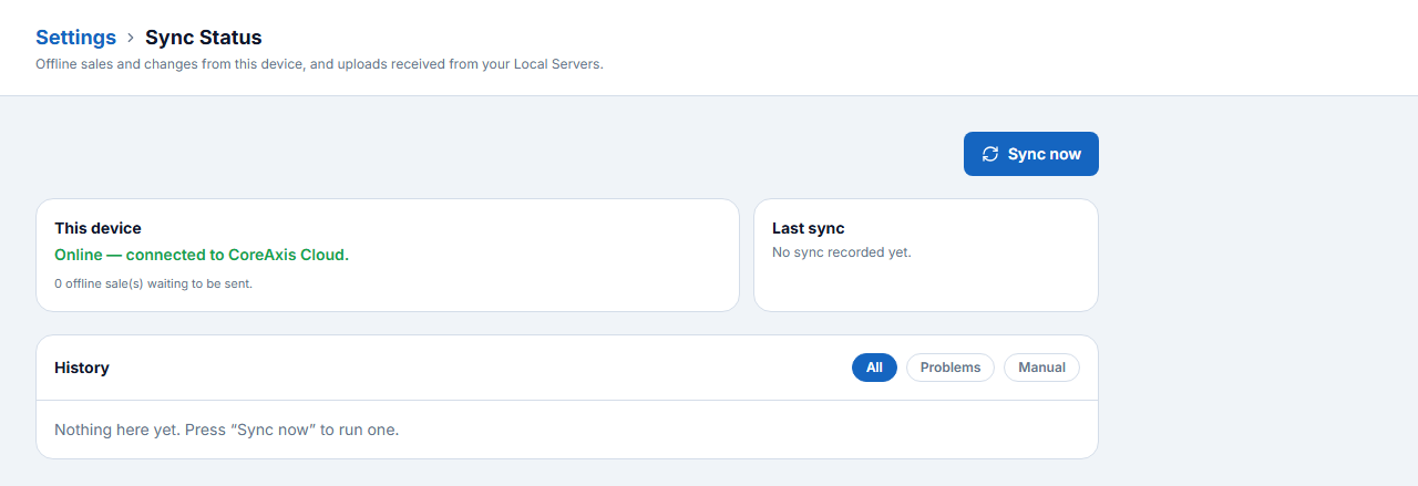 Sync Status